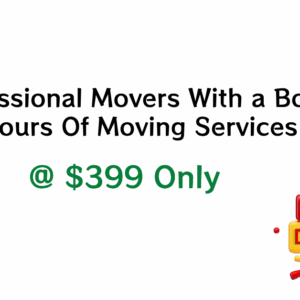 2 Movers For 3 Hours With a Box Truck @ $399